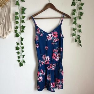 Reoria Blue Floral Romper